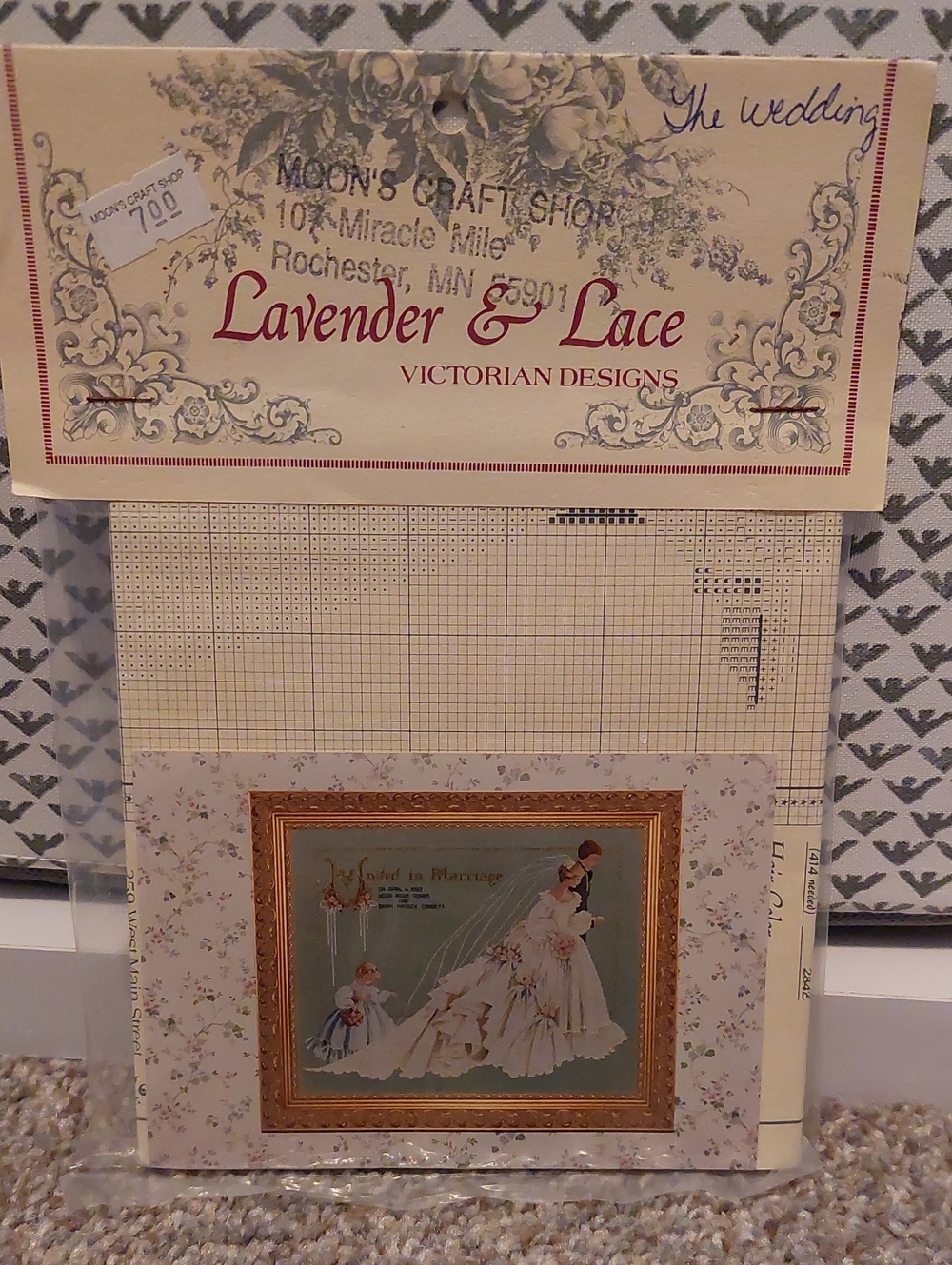 Marriage Announcement Cross-Stitch